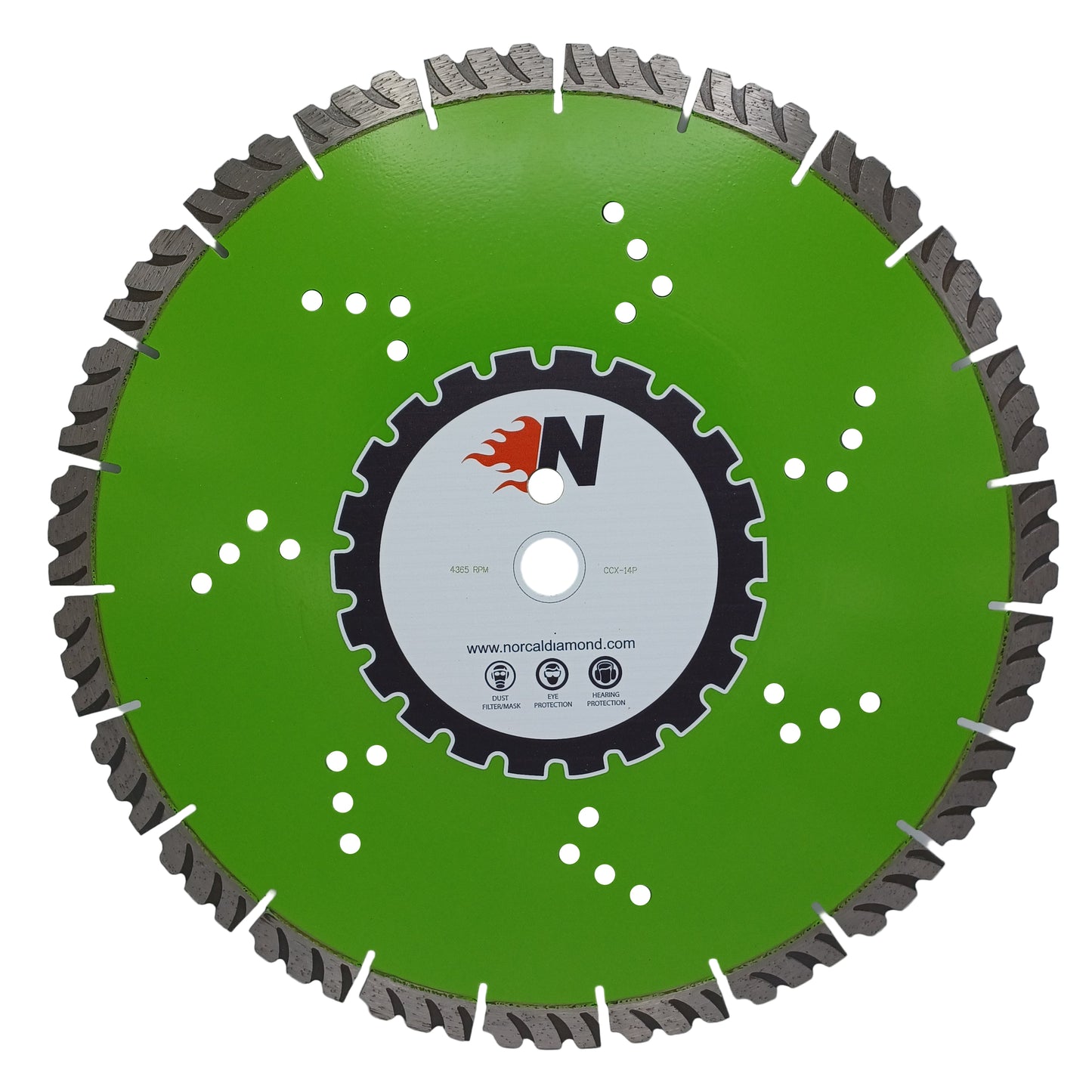 14" X .125" X 1"/20mm Shark Tooth Turbo Blade