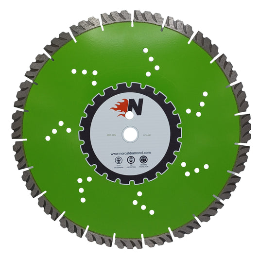 14" X .125" X 1"/20mm Shark Tooth Turbo Blade