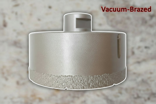 diamond core drill bit on a white background