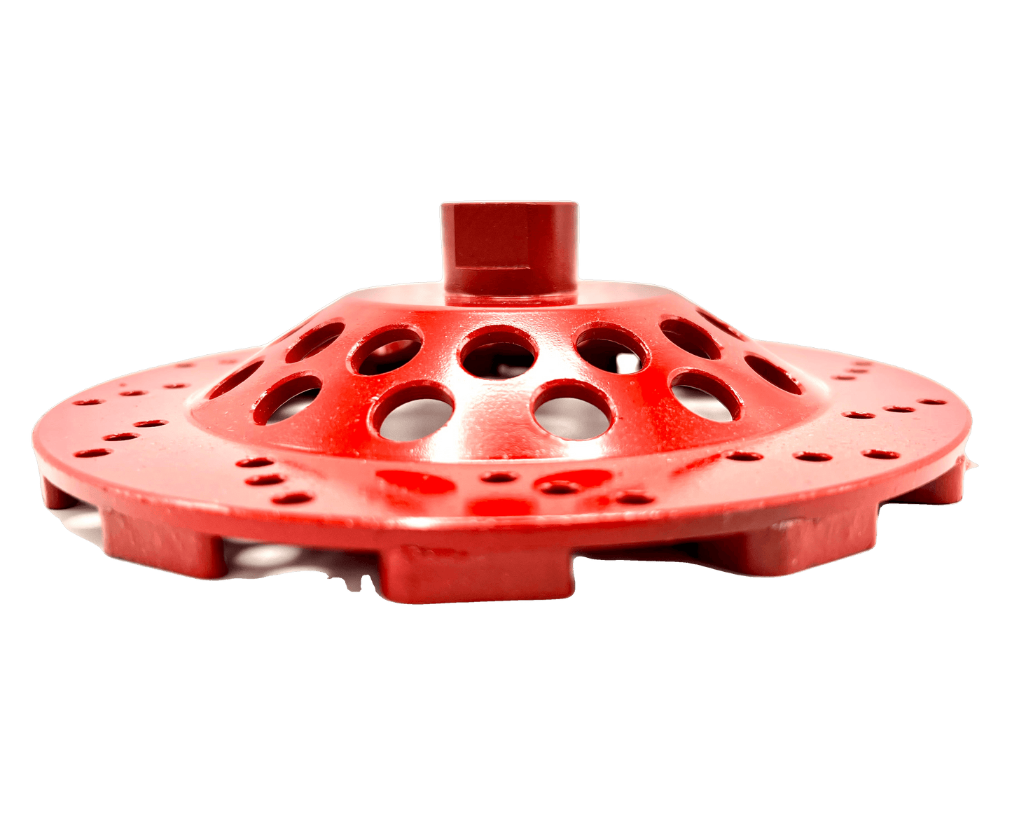 (Bulk Pack) 7" Premium Red Teardrop 18/20-Grit Super Aggressor™ Cup Grinding Wheel for Concrete - Diamond Blade Supply