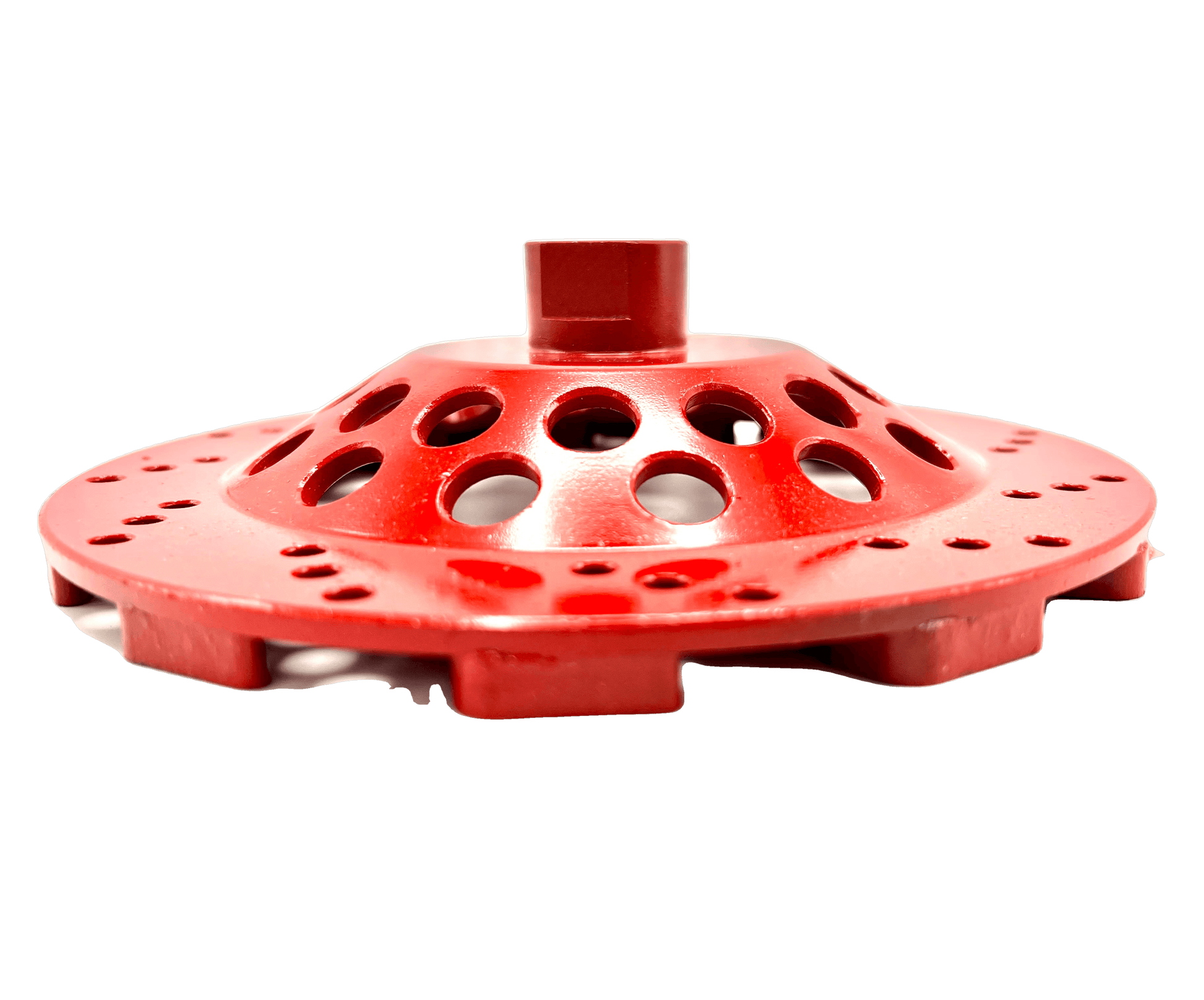 (Bulk Pack) 7" Premium Red Teardrop 18/20-Grit Super Aggressor™ Cup Grinding Wheel for Concrete - Diamond Blade Supply